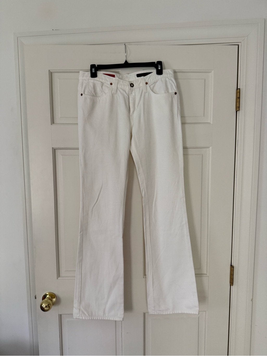 Ag Adriano Goldschmied Women’s White Boot Cut Jeans
